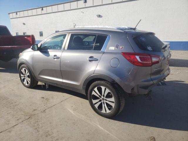 KNDPCCA20D7530702 - 2013 KIA SPORTAGE EX SILVER photo 2