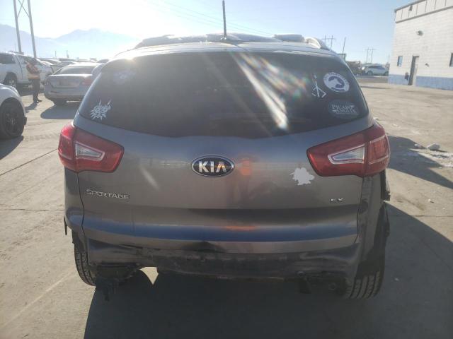 KNDPCCA20D7530702 - 2013 KIA SPORTAGE EX SILVER photo 6