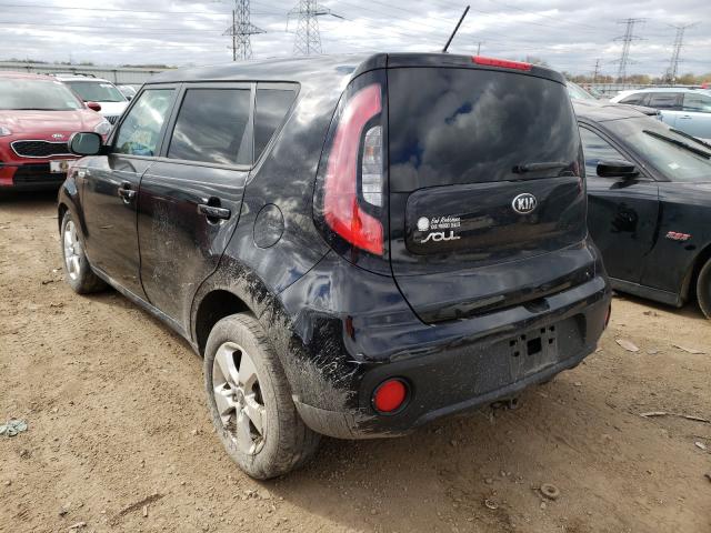 KNDJN2A22J7892844 - 2018 KIA SOUL BLACK photo 3