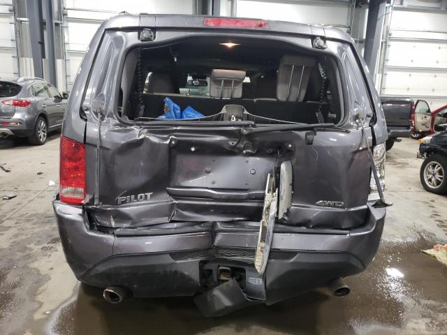 5FNYF4H50FB015441 - 2015 HONDA PILOT EXL GRAY photo 6