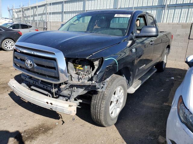 5TFRM5F1XAX009161 - 2010 TOYOTA TUNDRA DOUBLE CAB SR5 BLACK photo 1