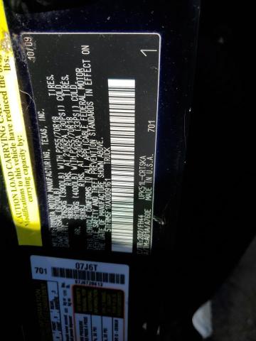 5TFRM5F1XAX009161 - 2010 TOYOTA TUNDRA DOUBLE CAB SR5 BLACK photo 12