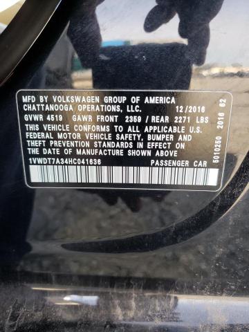 1VWDT7A34HC041636 - 2017 VOLKSWAGEN PASSAT R-LINE Qara foto 12