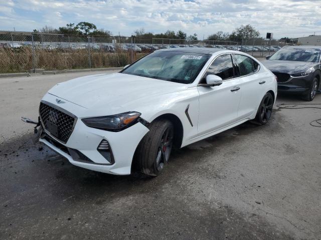 KMTG34LE5MU074535 - 2021 GENESIS G70 PRESTIGE WHITE photo 1