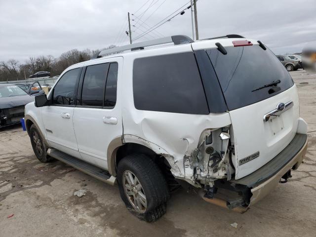 1FMEU64E87UA42465 - 2007 FORD EXPLORER EDDIE BAUER WHITE photo 2