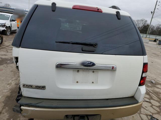 1FMEU64E87UA42465 - 2007 FORD EXPLORER EDDIE BAUER WHITE photo 6