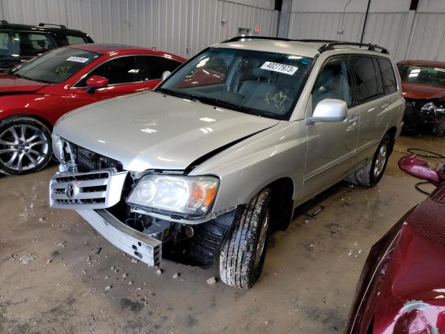 JTEDP21A340005596 - 2004 TOYOTA HIGHLANDER BASE رمادي صورة 1