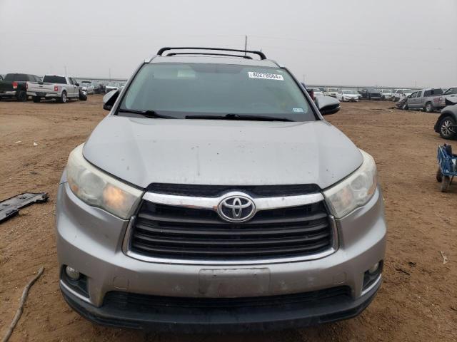 5TDKKRFH7FS067155 - 2015 TOYOTA HIGHLANDER XLE SILVER photo 5