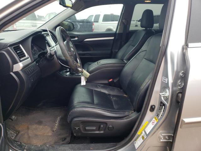 5TDKKRFH7FS067155 - 2015 TOYOTA HIGHLANDER XLE SILVER photo 7