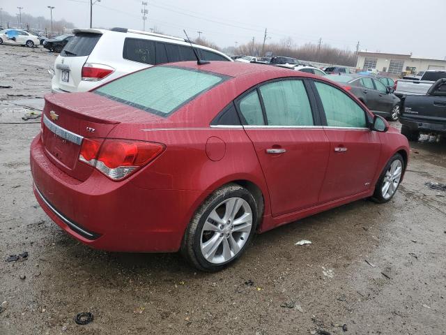 1G1PH5SC2C7183563 - 2012 CHEVROLET CRUZE LTZ RED photo 3