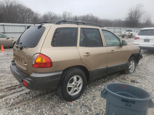 KM8SC13E74U693804 - 2004 HYUNDAI SANTA FE GLS BROWN photo 3