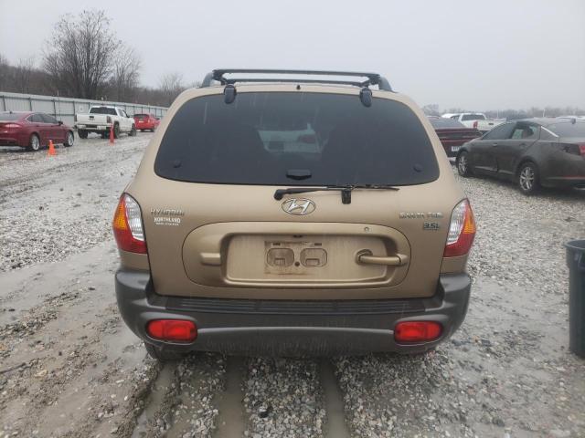 KM8SC13E74U693804 - 2004 HYUNDAI SANTA FE GLS BROWN photo 6