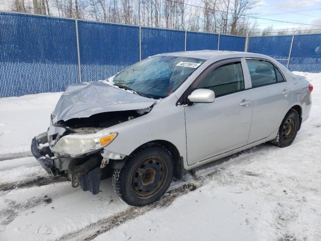 2T1BU4EE3BC634159 - 2011 TOYOTA COROLLA BASE SILVER photo 1