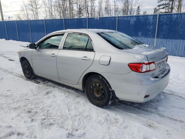 2T1BU4EE3BC634159 - 2011 TOYOTA COROLLA BASE SILVER photo 2