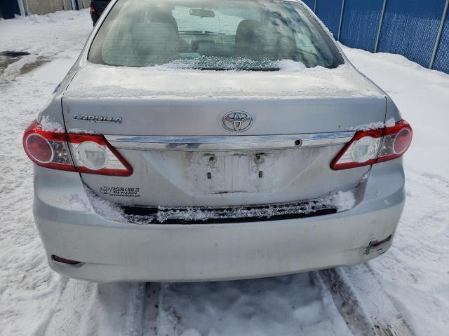 2T1BU4EE3BC634159 - 2011 TOYOTA COROLLA BASE SILVER photo 6