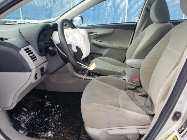 2T1BU4EE3BC634159 - 2011 TOYOTA COROLLA BASE SILVER photo 7