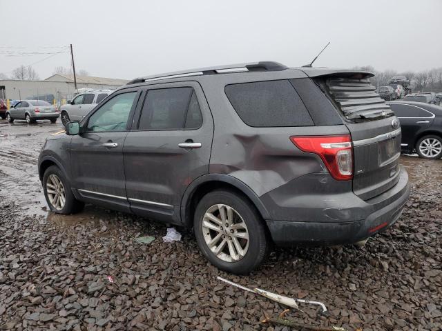 1FM5K7D81FGB36562 - 2015 FORD EXPLORER XLT GRAY photo 2