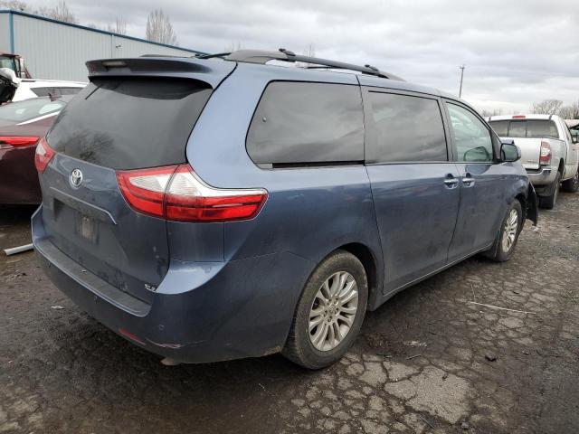 5TDYK3DC0FS657079 - 2015 TOYOTA SIENNA XLE BLUE photo 3