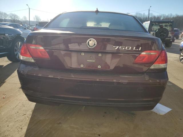 WBAHN83526DT25676 - 2006 BMW 750 LI BURGUNDY photo 6