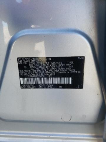 JTLZE4FEXB1126970 - 2011 TOYOTA SCION XB Gümüş fotoğraf 12