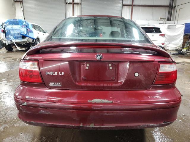 1MEFM55S25A610567 - 2005 MERCURY SABLE LS PREMIUM RED photo 6