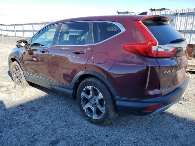 7FARW2H8XJE103378 - 2018 HONDA CR-V EXL BURGUNDY photo 2