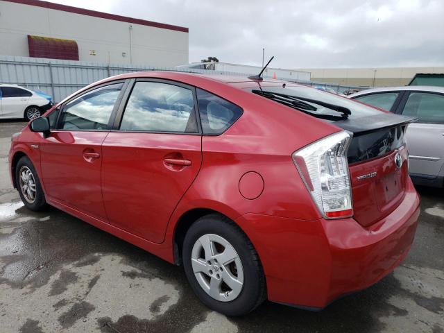 JTDKN3DUXB1319265 - 2011 TOYOTA PRIUS RED photo 2