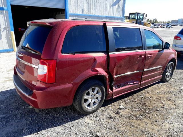 2A4RR8DG2BR703105 - 2011 CHRYSLER TOWN & COU TOURING L MAROON photo 3
