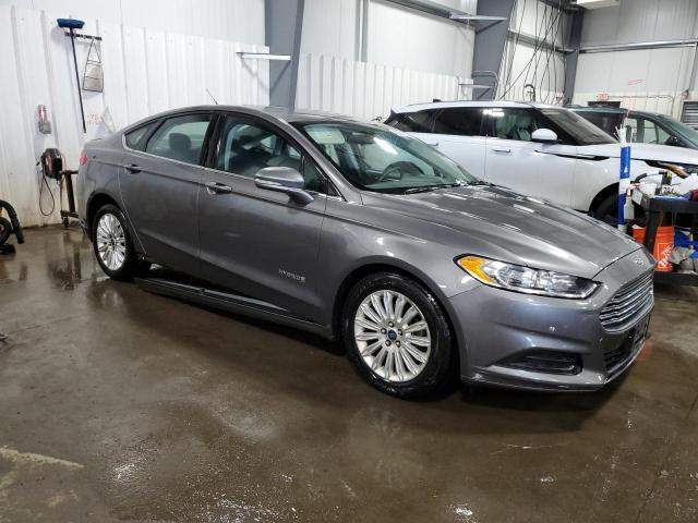 3FA6P0LU0DR324663 - 2013 FORD FUSION SE HYBRID GRAY photo 4