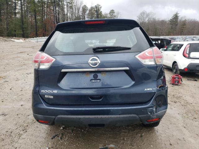 KNMAT2MV3GP689983 - 2016 NISSAN ROGUE S BLUE photo 6