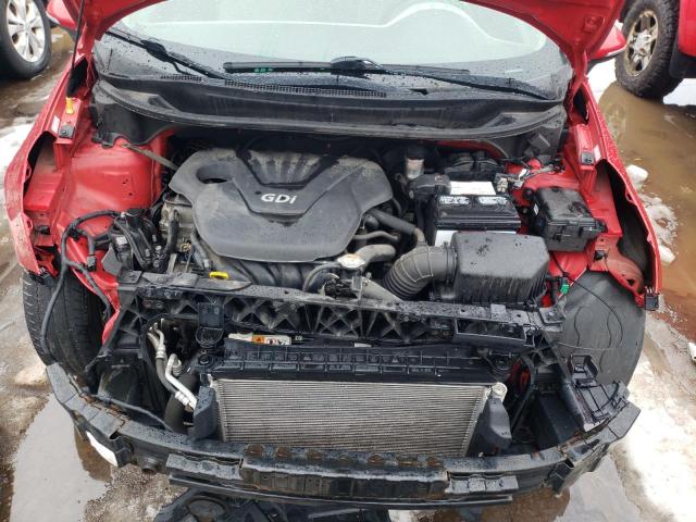 KNADN4A35D6135347 - 2013 KIA RIO EX RED photo 11