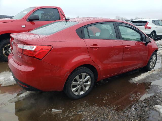 KNADN4A35D6135347 - 2013 KIA RIO EX RED photo 3