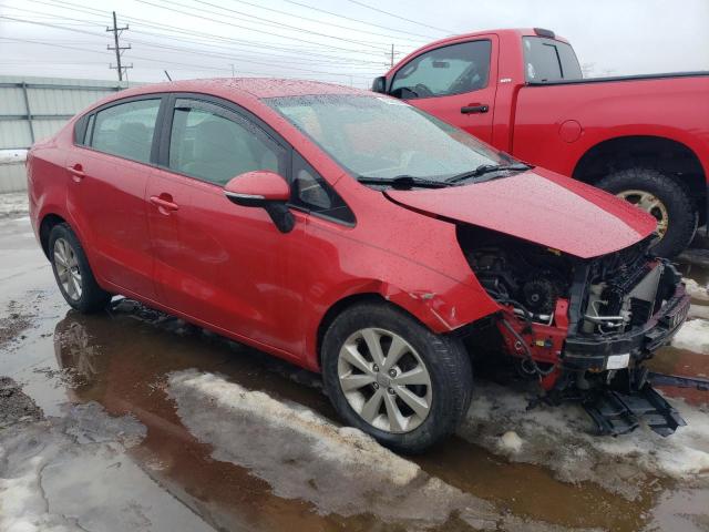 KNADN4A35D6135347 - 2013 KIA RIO EX RED photo 4