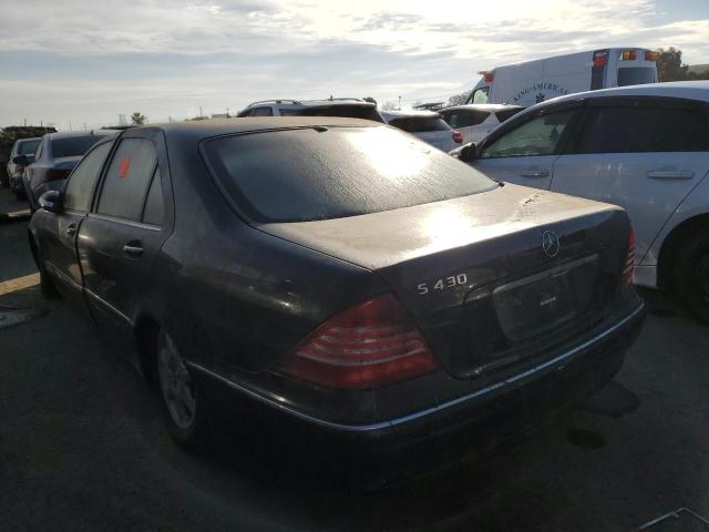 WDBNG70JX4A419734 - 2004 MERCEDES-BENZ S 430 BLACK photo 2