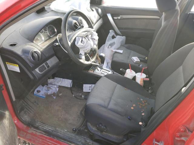 KL1TD66E99B692386 - 2009 CHEVROLET AVEO LS 红色 照片 7
