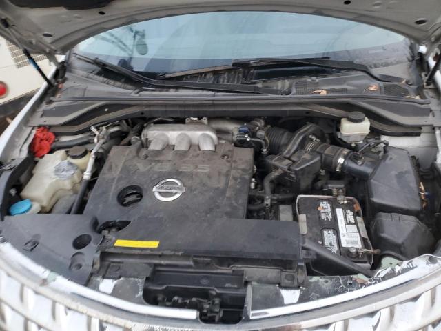 JN8AZ08W77W628524 - 2007 NISSAN MURANO SL SILVER photo 12