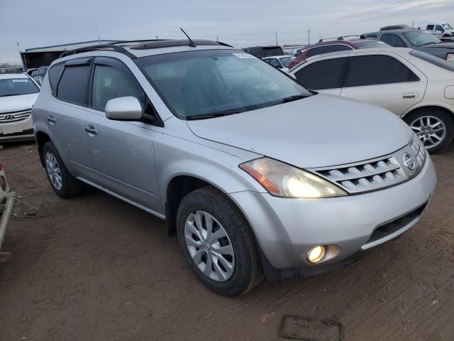 JN8AZ08W77W628524 - 2007 NISSAN MURANO SL SILVER photo 4