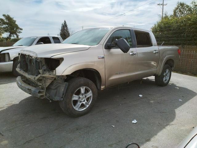 5TFDV58148X048049 - 2008 TOYOTA TUNDRA CREWMAX LIMITED TAN photo 1