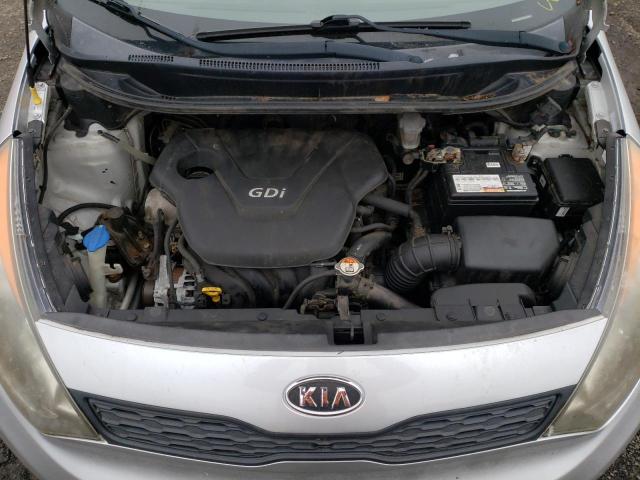 KNADM5A39D6129849 - 2013 KIA RIO LX SILVER photo 11