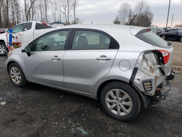 KNADM5A39D6129849 - 2013 KIA RIO LX SILVER photo 2