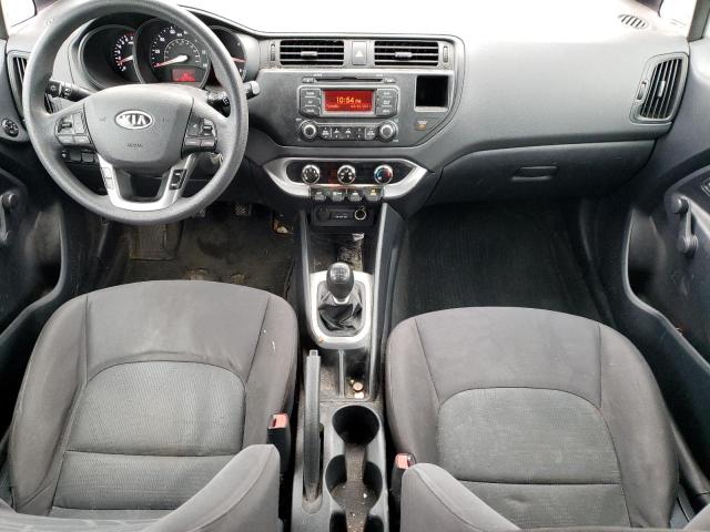 KNADM5A39D6129849 - 2013 KIA RIO LX SILVER photo 8