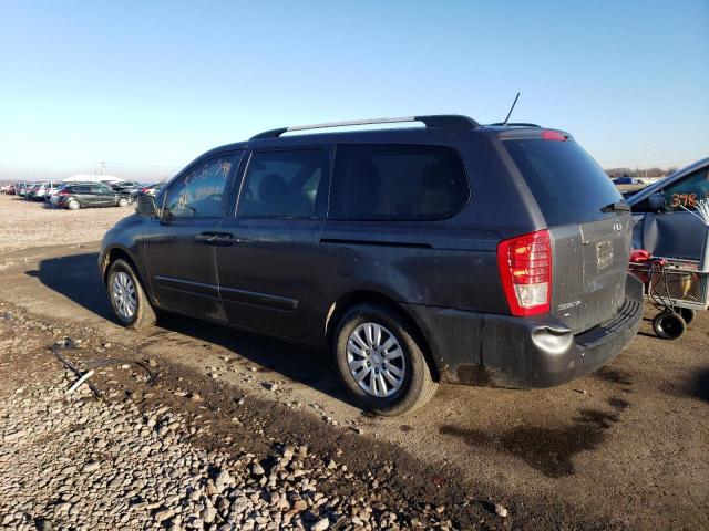 KNDMG4C78E6544893 - 2014 KIA SEDONA LX GRAY photo 2