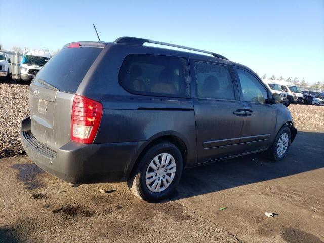 KNDMG4C78E6544893 - 2014 KIA SEDONA LX GRAY photo 3