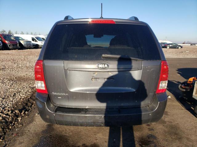 KNDMG4C78E6544893 - 2014 KIA SEDONA LX GRAY photo 6