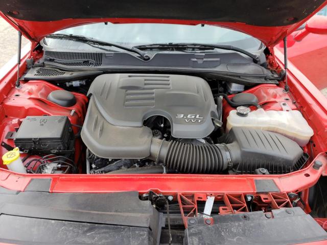 2C3CDZAG4PH573690 - 2023 DODGE CHALLENGER SXT RED photo 11