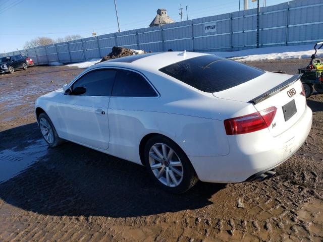 WAUCFAFR1CA001290 - 2012 AUDI A5 PREMIUM WHITE photo 2