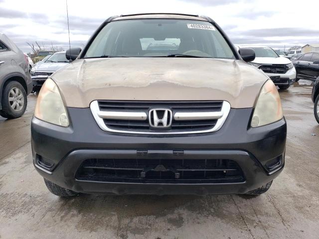 JHLRD68444C006624 - 2004 HONDA CR-V LX TAN photo 5