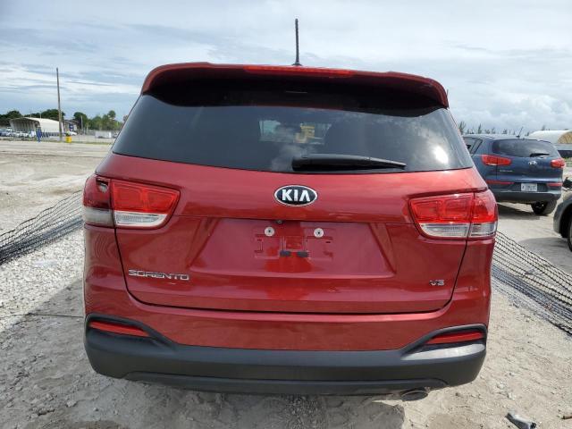 5XYPGDA59JG367874 - 2018 KIA SORENTO LX RED photo 6