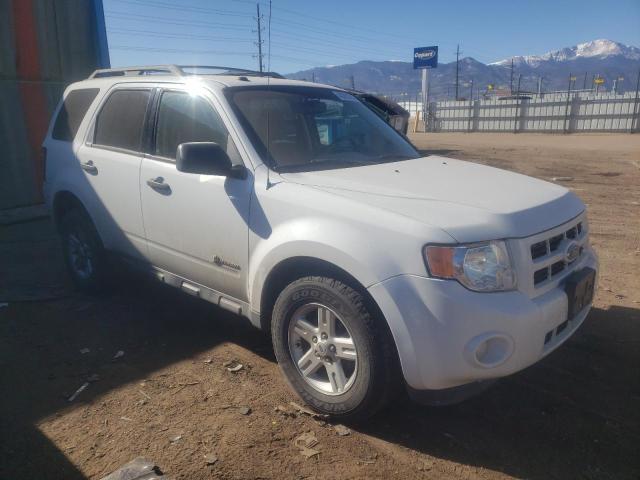 1FMCU59379KA10033 - 2009 FORD ESCAPE HYBRID WHITE photo 4