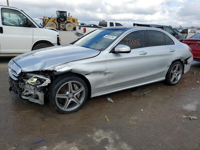 55SWF4KB2FU016871 - 2015 MERCEDES-BENZ C 300 4MATIC SILVER photo 1